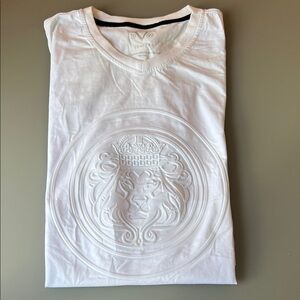 V 1969 Italia -White  Embossed Lion Head Shirt
